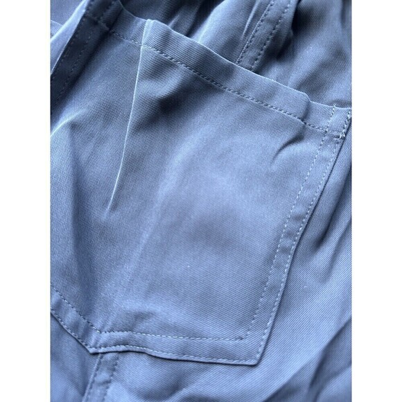 Bar III Women's Petite Tie-Waist High-Rise Tapered-Leg Deep Black Pants PL - Picture 7 of 9